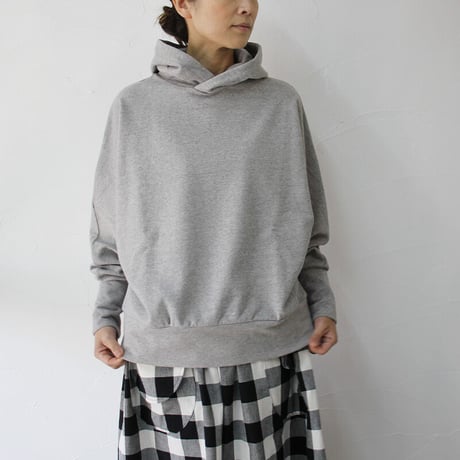**またまた再入荷** Linenya リネンヤ　コットンスウェットドルマンパーカー　#TOPグレー