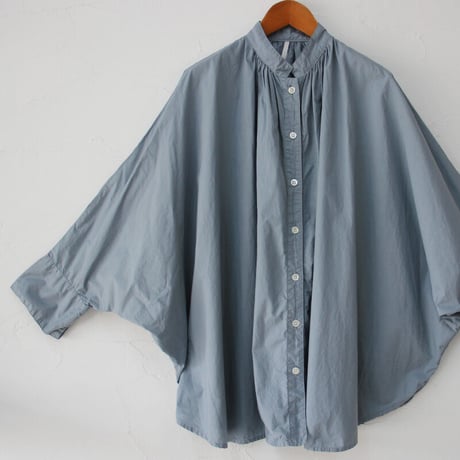 ARTE POVERA アルテポーヴェラ　 タイプライター染めポンチョシャツ　#ホワイト、スモークサックス、ブラック