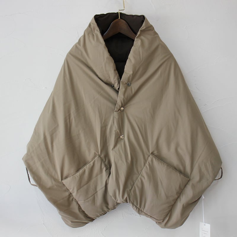 miffew ミフュー REVERSIBLE DOWN CAPE リバーシブルダウンケープ 【