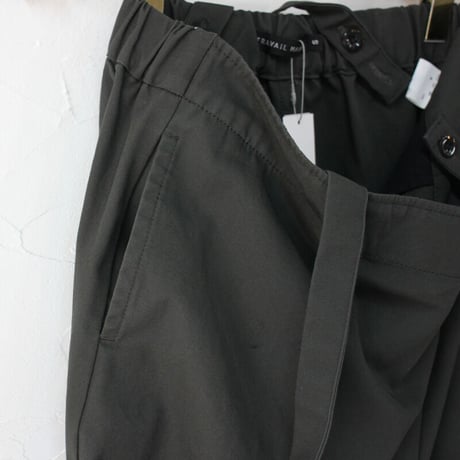 TRAVAIL MANUEL トラバイユマニュアル　オーガニックツイルフォールドパンツ　＃チャコールグレー、ブラック　【送料無料】