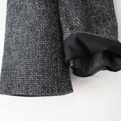 **再入荷** KAH:KI カーキ TWEED OVERALLS ツイードオーバーオール　#ブラック　【送料無料】