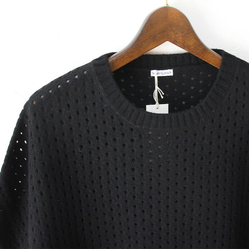 homspun ホームスパン メリノウール針抜きベスト #ライトグレー