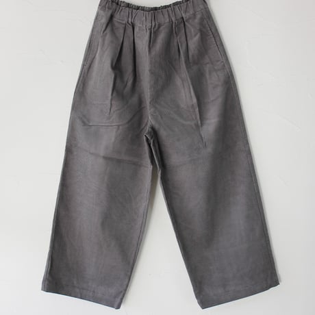TRAVAIL MANUEL トラバイユマニュアル　コーデュロイインタックパンツ　#ミディアムグレー
