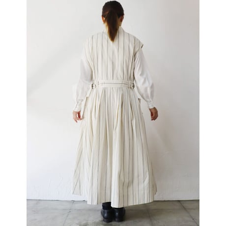 ASEEDONCLOUD アシードンクラウド　Zephyros stripe Hiraeth work coat  #off white 【送料無料】