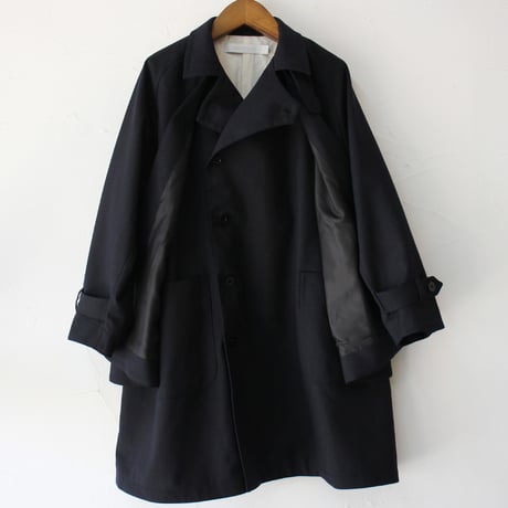 ASEEDONCLOUD アシードンクラウド　Chimney ash wool Seiyakou inverness coat #navy