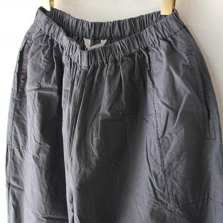 **再入荷**　homspun ホームスパン　バルキーシーチング薄手ギャザーパンツ　#ブルー、グレー、ピンク