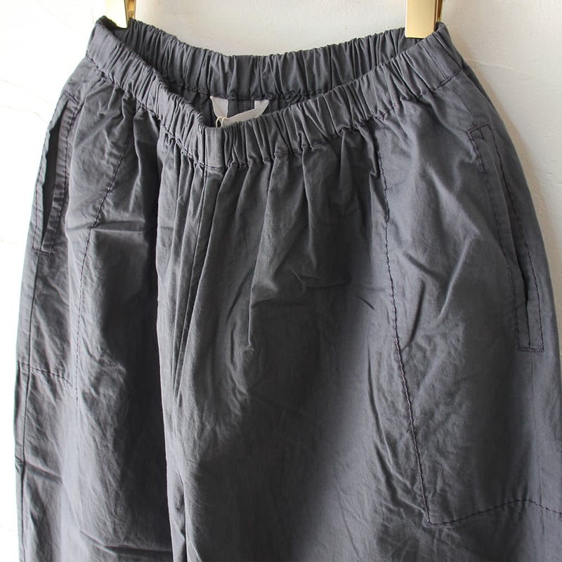 再入荷** homspun ホームスパン バルキーシーチング薄手ギャザーパンツ