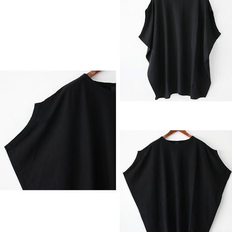 **再入荷** TRAVAIL MANUEL　トラバイユマニュアル クール天竺ラウンドT　＃モカ、チャコール、ブラック