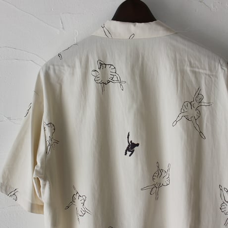 atelier naruse アトリエナルセ　レーヨンコットン開襟シャツ～バレリーナ～ rayon cotton open collar shirt　【送料無料】