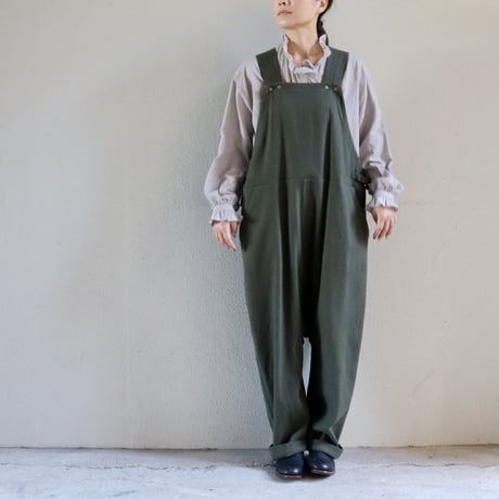 atelier naruse アトリエナルセ cotton wool overalls-pants コットンウールオーバーオール