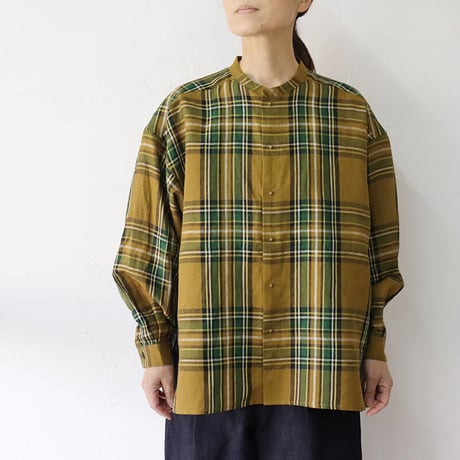 ASEEDONCLOUD アシードンクラウド　Jiyusou check cloth Automata engineer shirts　#キャメル　【送料無料】