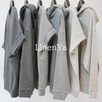 LinenYa リネンヤ　ヤク混ベスト　#チャコール、グレー、オートミール
