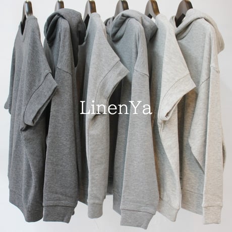 LinenYa リネンヤ　ヤク混ベスト　#チャコール、グレー、オートミール