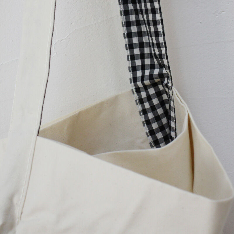 homspun ホームスパン コットンショルダーBAG（大） #生成り