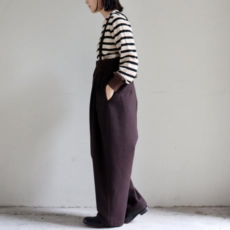 atelier naruse アトリエナルセ　cotton wool boarder knit コットンウールボーダーニット