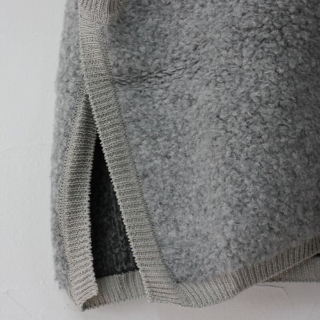 homspun ホームスパン　アルパカループクルーネックベスト　#ベージュ、グレー　【送料無料】