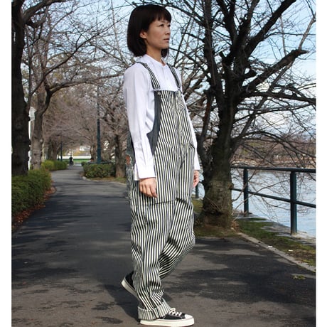 FUNSET OF ART ファンセットオブアート　ヒッコリーフィッシャーマンオーバーオール　#インディゴ