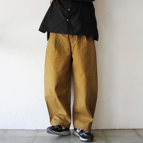 **再々入荷** ASEEDONCLOUD アシードンクラウド　HandWerker　ハンドベイカーワイドトラウザー　#キャメル