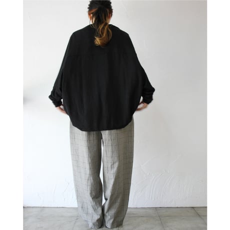 **またまた再入荷** TRAVAIL MANUEL トラバイユマニュアル　リネン天竺ボレロカーディガン　#ブラック、杢グレー、レッド、イエロー　【送料無料】