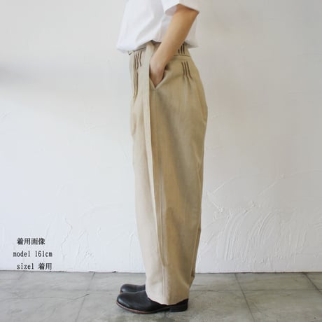 SUSURI ススリ　コネマラパンツ　#beige 【送料無料】