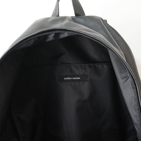 atelier naruse アトリエナルセ　レザーバックパック　 leather backpack　#ブラック　【送料無料】