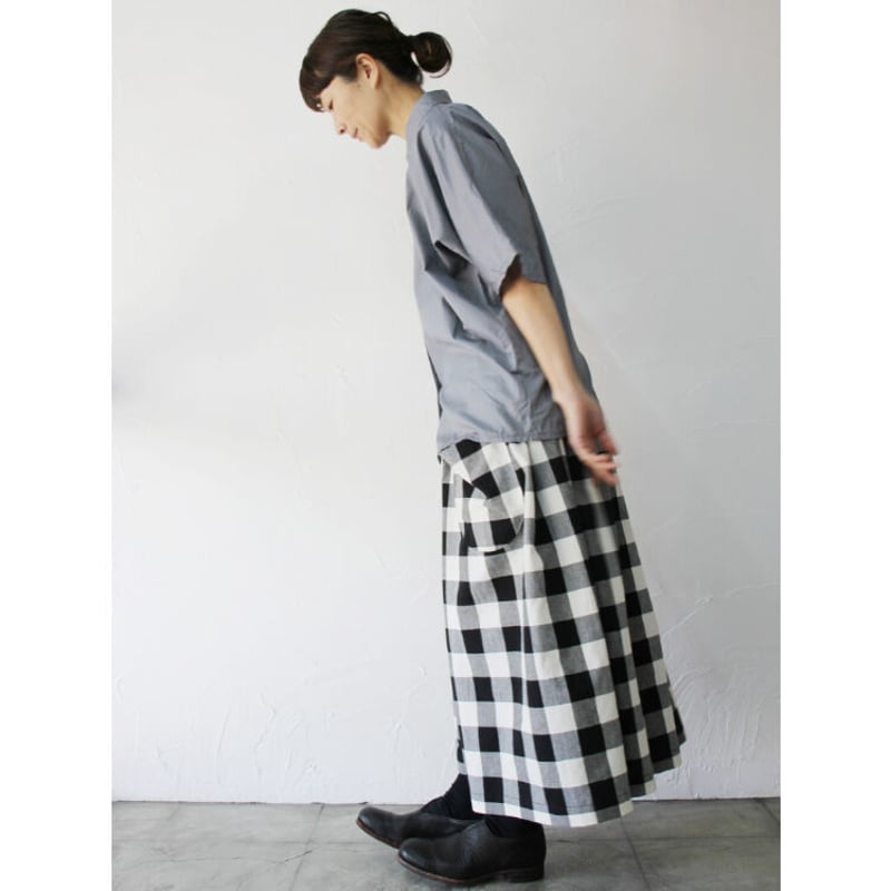 美品◆homspun ホームスパン　ノーカラー　シャツ　ブラウス　チュニック homspun ホームスパン|服,ワンピース,シャツ,ブラウス,パンツ