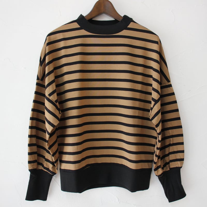 MAGALI マガリ ハイゲージコットンバスクボーダーカットソー