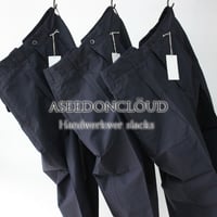 ASEEDONCLOUD アシードンクラウド　HandWerker slacks #NAVY 【送料無料】