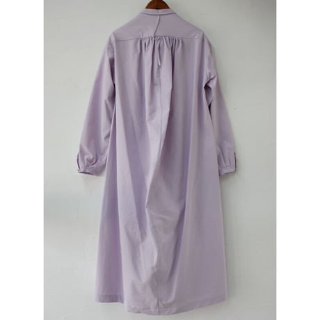 SUSURI ススリ　ヘムレンシャツワンピース  #jacaranda purple , predawn blue 【送料無料】