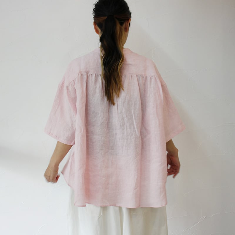 またまた再入荷** LinenYa リネンヤ リネンバンドカラーシャツ またまた再入荷** LinenYa リネンヤ リネンバンドカラーシャツ