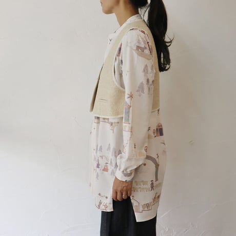SUSURI ススリ　マハウトベスト　#brown , beige 【送料無料】