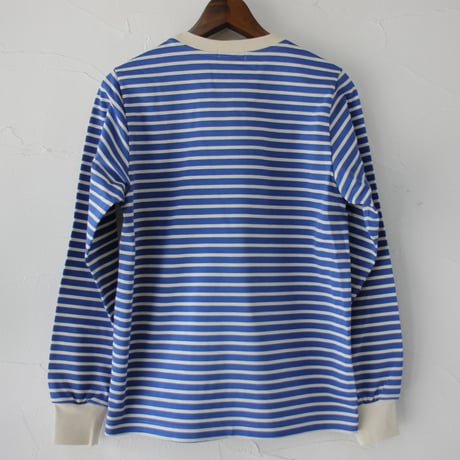 **再入荷**　atelier naruse アトリエナルセ　コットンボーダーカットソー（長袖）cotton border cut&sewn（long sleeves）