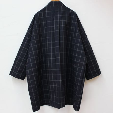 FUNSET OF ART ファンセットオブアート　杢タッターソールチェックTAISHOコート　♯インディゴ【送料無料】