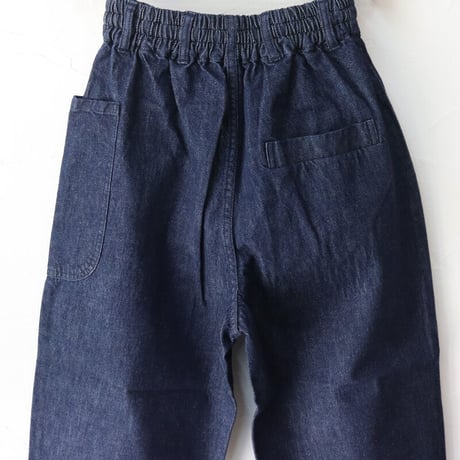 **再入荷** atelier naruse アトリエナルセ cotton denim balloon pants コットンデニムウエストゴムバルーンパンツ #インディゴ　【送料無料】