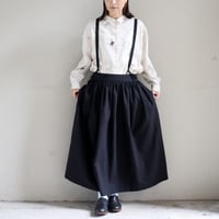 atelier naruse アトリエナルセ　コットンサスペンダースカート　cotton suspender skirt　#キャメル、ブラック