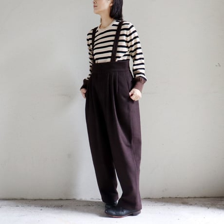 SUSURI ススリ　ムースパンツ　#brown,navy 【送料無料】