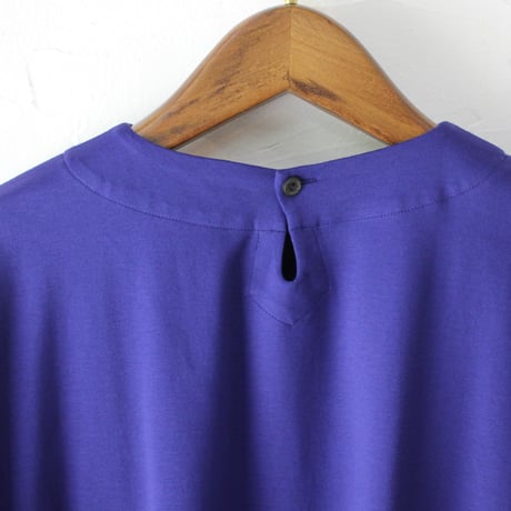 **再入荷** atelier naruse アトリエナルセ　コットンカットソーコクーンワンピース　#ネイビーブルー、ブラック　【送料無料】
