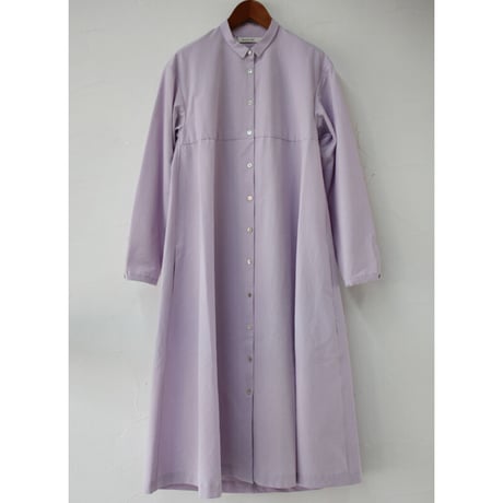 SUSURI ススリ　ヘムレンシャツワンピース  #jacaranda purple , predawn blue 【送料無料】