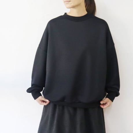 **ブラック再入荷** TRAVAIL MANUEL トラバイユマニュアル  ラスター裏毛ワイドスリーブスウェット　#ホワイト、ネイビー、ブラック　【送料無料】