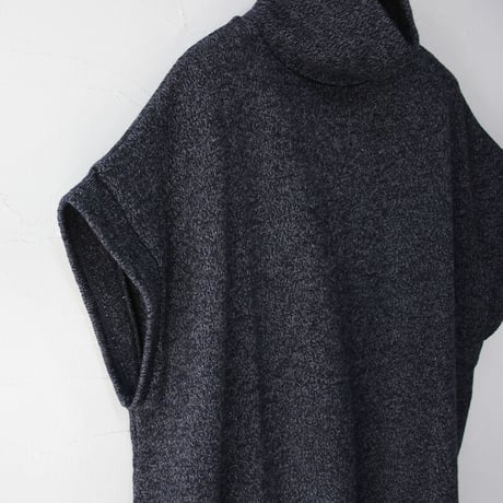 **TOPネイビーのみ再入荷** LinenYa リネンヤ　ハイネックニットベスト　#TOPネイビー、ネイビー、ブラウン　【送料無料】