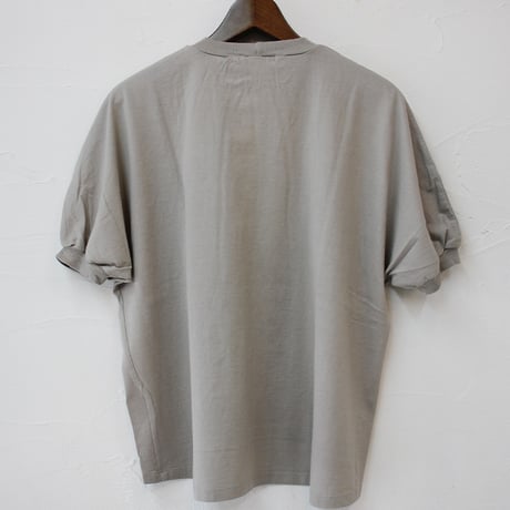 **再入荷** homspun ホームスパン　60/2天竺半袖プルオーバー　#サラシ、ライトグレージュ、ネイビー、ブラック