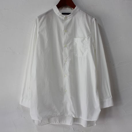 Tigre Brocante ティグルブロカンテ　100/2ブロードスタンドカラーオーバーシャツ　#ホワイト　【送料無料】