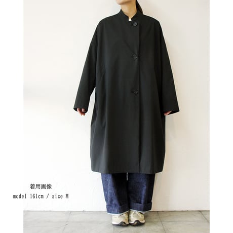 TRAVAIL MANUEL トラバイユマニュアル　スプリットツイルマオコート　#ブラック　【送料無料】