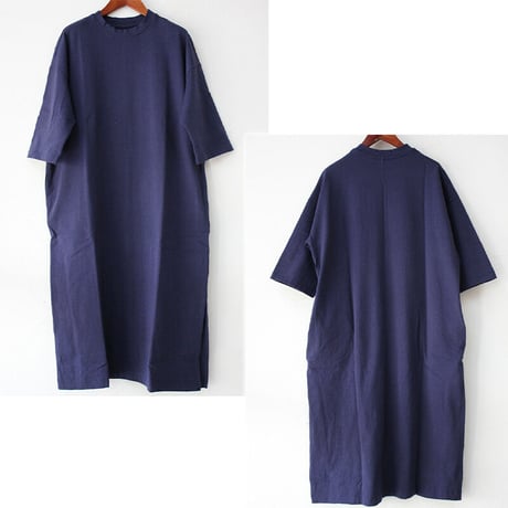 LinenYa リネンヤ　 Tシャツワンピース　#ブラック、ネイビー、カーキ、エクリュ　【送料無料】