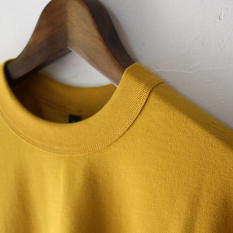 TRAVAIL MANUEL トラバイユマニュアル　クラシック天竺ノームTシャツ　#ホワイト、ブラック、マスタード、ネイビー、モカ、ピンク