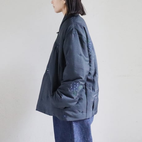 ASEEDONCLOUD アシードンクラウド　Sankayo embroidery quilt jacket #navy
