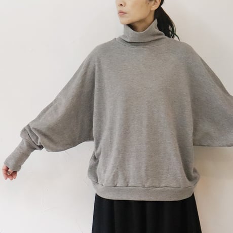 **再入荷** LinenYa リネンヤ　ヤク混ハイネックプルオーバー　#チャコール、グレー、オートミール
