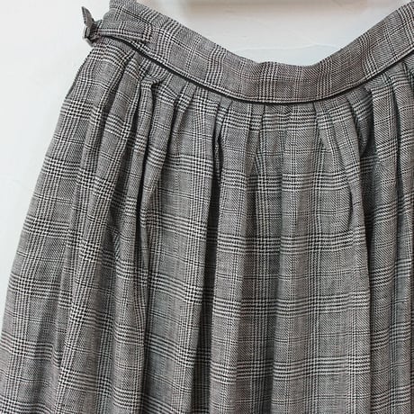ASEEDONCLOUD アシードンクラウド　cloudcheck working skirt #black　【送料無料