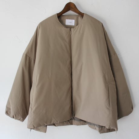 miffew ミフュー no coller over down jacket ノーカラーオーバーダウンジャケット　#black , beige , ecru