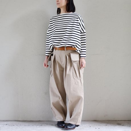 ASEEDONCLOUD アシードンクラウド　P.E DENIM trousers #sand beige　【送料無料】
